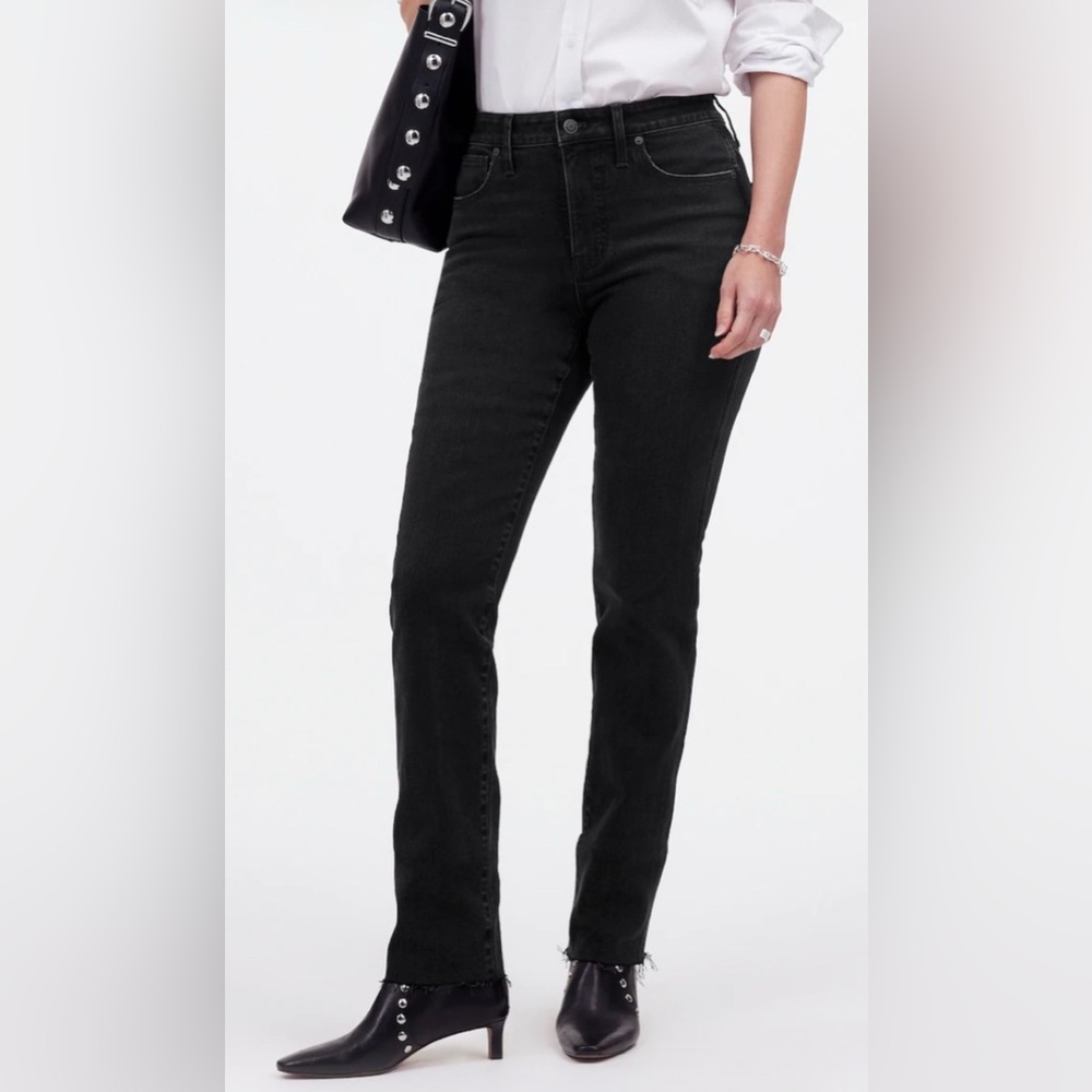 Madewell Women's Black Curvy Stovepipe Jeans